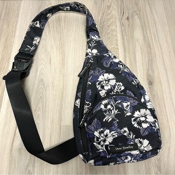 Vera Bradley Handbags - Vera Bradley Bag Womens Lighten Up Essential Frosted Floral Print Sling Backpack